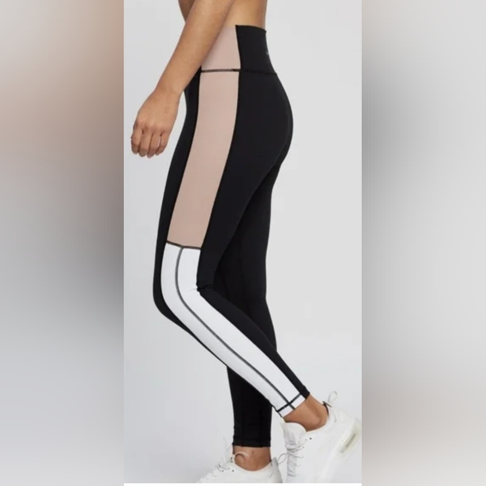 ALL FENIX High-Waisted Colorblock Pilates Leggings Size Medium